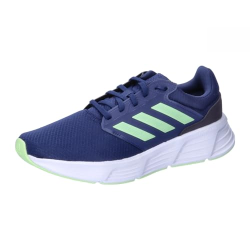 adidas Herren Galaxy 6 Shoes Sneaker, Dark Blue/Green Spark/Aurora Black, 46 EU