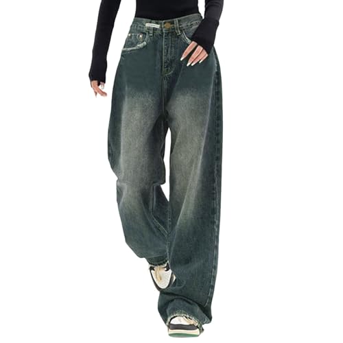 radlerhose damen Sporthose Damen Lang Weites Bein Hosen Damen Locker Lässig baggy jeans damen high waist oversize Yogahose Damen Baumwolle Altrosa Latzhose Damen Jeans Lang sommerhosen damen leicht