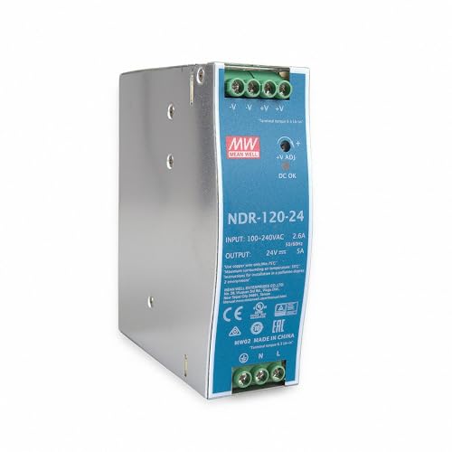 MeanWell NDR-120-24 120W 24V 5A Hutschienen Netzteil DIN-RAIL