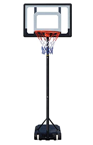 ProSport Basketball Hoop Kids - Adjustable Height 1,6-2,1m - Fillable Base Schwarz