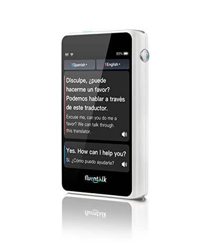 Timekettle Fluentalk T1 Mini Sprachübersetzer, Foto Übersetzer und Übersetzungsgerät ohne Internet, Unterstützung für 40 Sprachen, Übersetzer für freies Reisen