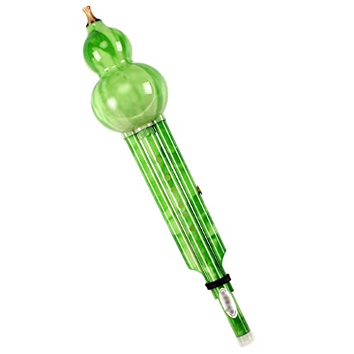 Mobkid Hulusi C Key B Flat Hulusi Instrument Blechblasinstrument Geeignet Für Erwachsene Und Kinder Anfänger Praxis (Color : Green, Size : Flat)