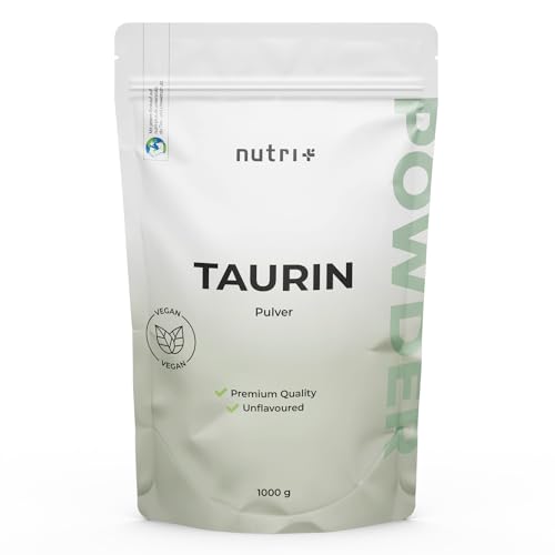 Taurin Pulver 1 kg - hochdosiert - pflanzlich durch Fermentation - reines Taurine Powder 1000 g - Vegan - Neutral - natürlich ohne Zusatz - Premiumqualität