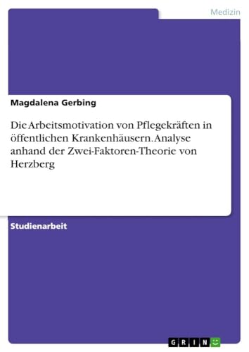 Die Arbeitsmotivation von Pflegekräften in öffentlichen Krankenhäusern. Analyse anhand der Zwei-Faktoren-Theorie von Herzberg