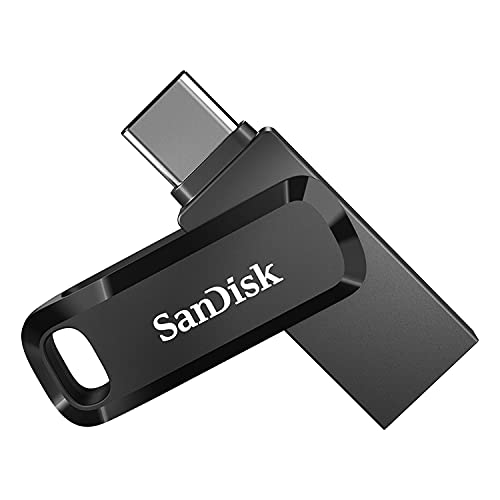 SanDisk Ultra Dual Drive Go USB Type-C 128 GB (Android Smartphone Speicher, USB Type-C-Anschluss, 150 MB/s Lesegeschwindigkeit, Nutzung als Schlüsselanhänger möglich)