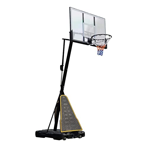 ProSport Basketballkorb Pro - Basketballkorb Outdoor 305 cm - Basketballkorb Höhenverstellbar 2,45-3,05m – Kinder, Erwachsene - Basketballkorb Ständer Schwarz