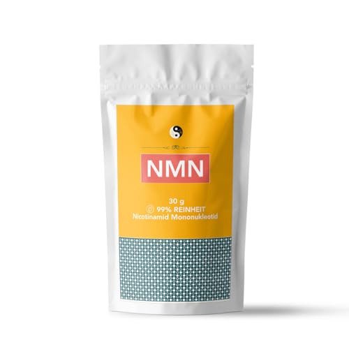 NMN-Pulver 30 Gramm Geschmack BITTER - TCM-Pharmatrade 99,7 Prozent Reinheit, in Deutschland LABORGEPRÜFT Nicotinamid Mononukleotide - Anti-Aging