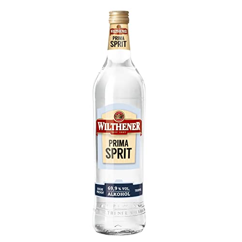 Wilthener Primasprit 69,9% vol. High Proof hochprozentiger Alkohol / Ethanol / Weingeist, Basis für Desinfektionsmittel zum selber machen und Ansatzspirituose für eigenen Schnaps, 700 ml