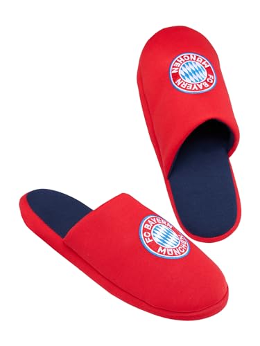 FC Bayern München Pantoffeln | Hausschuhe | Logo | Kinder | Rot