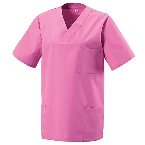 EXNER Medizinischer Schlupf-Kasack, OP-Kasack, Unisex, für Krankenpflege, Altenpflege, Farbe pink, Größe S