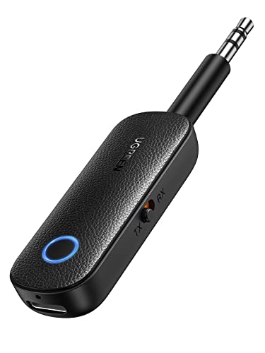 UGREEN Bluetooth Sender Klinke Bluetooth Adapter, 2 in 1 Bluetooth Transmitter und Receiver Bluetooth Splitter für 2 Kopfhörer wie Airpods, Audio System usw.