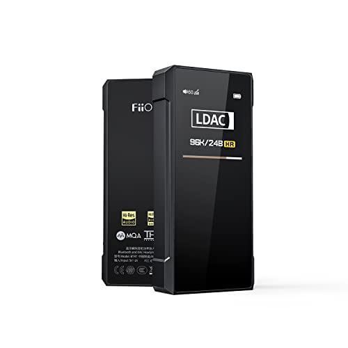 FiiO BTR7 Bluetooth Empfänger und Kopfhörerverstärker, hohe Auflösung, DAC, MQA, LDAC, aptx HD, 384k/32Bit, DSD256, CVC8.0 für Telefon, PC, Auto, Home Audio