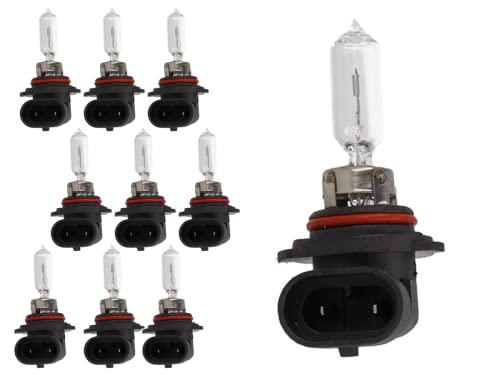 CARALL 10 Pezzi Lampada Alogena 12V Per Auto (HIR2 9012 PX22D 12V 55W)