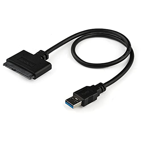 StarTech.com SATA auf USB Kabel - USB 3.0 auf 2.5" SATA III Festplatten Adapter - Externer Konverter für SSD/HDD Datenübertragung (USB3S2SAT3CB)