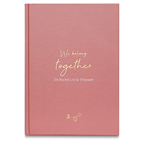 LEAF & GOLD® Bucket List für Ehepaare I Hochzeitsgeschenk I Buch zur Hochzeit I Geschenk für die Ehe I Hochzeitstag Geschenke I Valentinstag