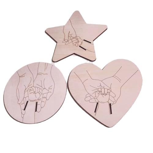 TYTUOO Kinderspielzeug Armband Gedenk Holz Handwerk Baby Geschenk Dekoration Auf (Beige, One Size)