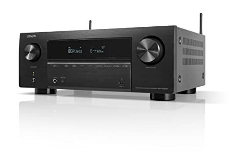 Denon AVR-X2800H 7.2-Kanal AV-Receiver, HiFi Verstärker mit Dolby Atmos, DTS:X, 6 HDMI Eingängen und 2 Ausgängen, 8K HDMI, Bluetooth, WLAN, AirPlay 2, HEOS Mulitroom, Alexa kompatibel, schwarz