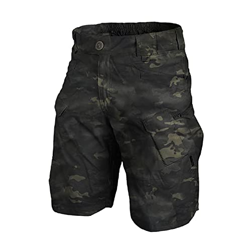 SOOUICKER Cargo Shorts Herren Camouflage Arbeitshosen Männer Kurz Kurze Hosen Herren Cargo mit Seitentaschen Wanderhose Herren Kurz Chino Shorts Herren Slim Fit Bermuda Shorts Herren Sommer