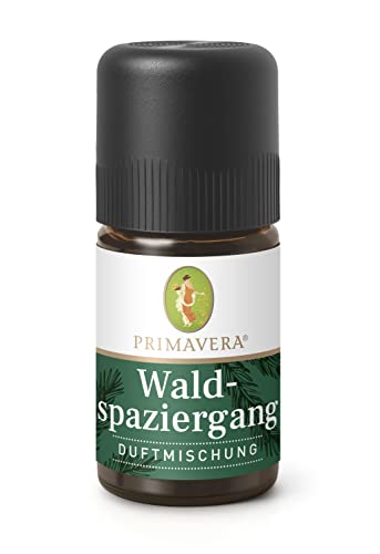 PRIMAVERA Duftmischung Waldspaziergang 5 ml - Riesentanne, Fichtennadeln und Vetiver - Aromaöl, Duftöl, Raumduft, Aromatherapie - entschleunigend, erdend - vegan