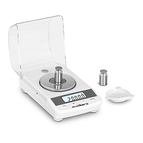 Steinberg Systems SBS-DW-50VA Digitale Präzisionswaage Feinwaage max. 50g Genauigkeit 0,005g je 50 g ø 6cm