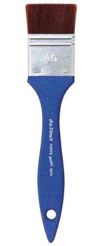 da Vinci Student Series 5074 Forte Basic Paint Brush, Mottler Elastic Synthetic with Blue Matte Handle, Size 40