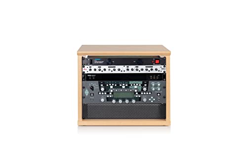 Gator Frameworks Elite Furniture Serie 8U Desktop Studio Rack in natürlichem Ahorn mattiert (GFW-ELITERK-8U-MPL)