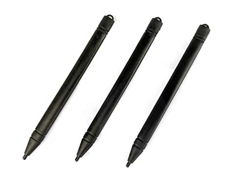 Element 115 3-Pack Replacement Stylus Pen for Boogie Board LCD Writing Tablet Pack of 3 with 3 Elastic Coil Strings to Attach Pens to Board (Drawing Pad NOT Included)