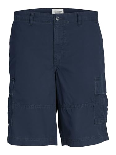 JACK&JONES Herren JPSTCOLE JJCAMPAIGN Short Cargoshorts, Navy Blazer, L