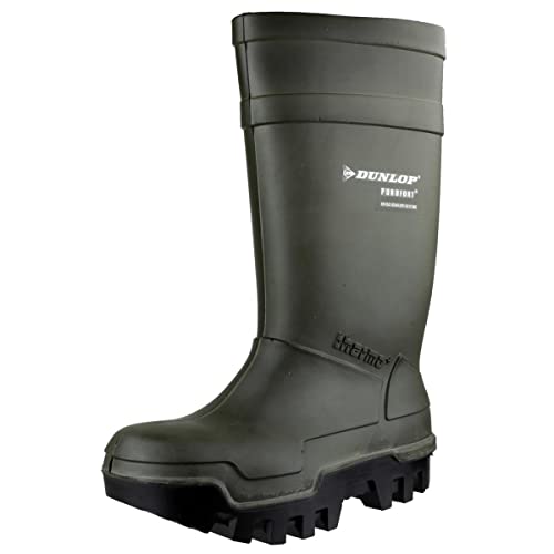 Dunlop Protective Footwear Unisex Dunlop Purofort Thermo+ Fuld sikkerhed Kurzschaft Gummistiefel, Grün, 43 EU