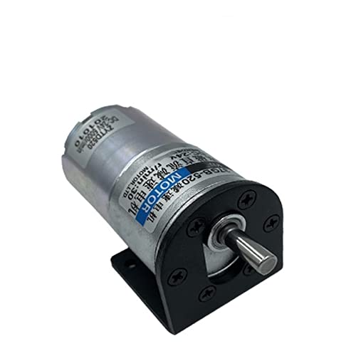 Getriebemotor mit hohem Drehmoment GB37-520 Winziger Mini-Gleichstrommotor, Metallgetriebe, der Roboter-Getriebemotor fegt, langsamer 12v24v-Mikrogetriebemotor ( Color : 24v motor+bracket , Size : 300