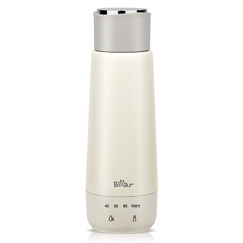 Bear 300ml 4-Temperatur Elektrischer Wasserkocher 3-in-1 Reise Elektrischer Wasserkocher Doppelschicht 304 Edelstahl Liner Tragbare Kleine Schnelle Heizung Isolierung Cup Nein Batterie