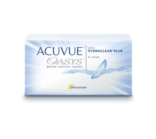 ACUVUE OASYS Kontaktlinsen – 2-Wochen-Linsen für Tag und Nacht mit -4,75 dpt und BC 8.4 – UV Schutz, Austrocknungsschutz & extrem komfortables Tragegefühl – 6 Linsen