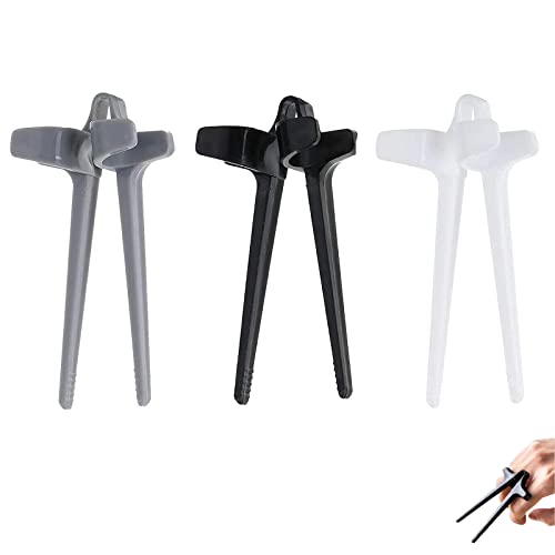 Olakin Fingerstäbchen für Gamer [3 Stück], Hand-Free Snack Finger Chopsticks, Finger-EssstäBchen, Gamer-Kunststoff-Snack-lebensmittelzangenklemmen Faule Hilfsstäbchen