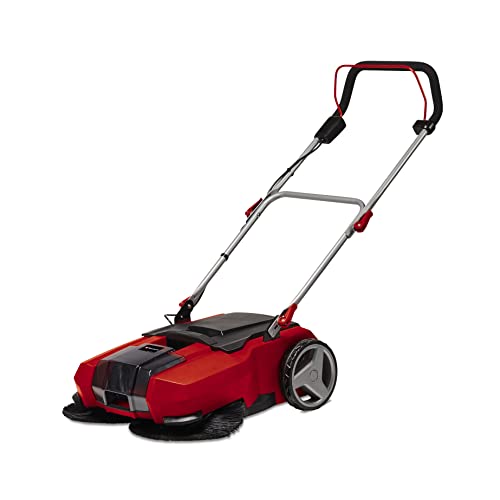 Einhell Akku-Kehrmaschine TE-SW 18/610 Li-Solo Power X-Change (18 V, Li-Ion, 20 L Schmutzbehälter, 61 cm Arbeitsbreite, Parkposition, verstellbarer Lenker, abnehmbare Lippe, Ein-und Ausschalter), Rot