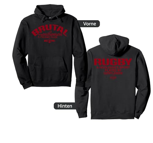 Brutaler Herren Rugby-Club Hooligan's Sport Pullover Hoodie