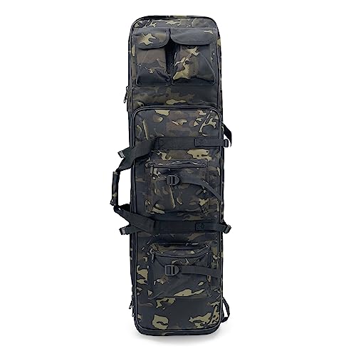 Alephnull Gewehrrucksack Weiche Gewehrkoffer Schrotflinten Tasche Taktischer Gewehrkoffer Schrotflinten Tasche Waffenkoffer (Schwarz CP, S)