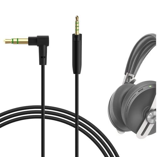 GEEKRIA Audiokabel kompatibel mit Sennheiser Momentum 4 Momentum 3 Momentum 2 HD400PRO HD400S HD1 HD4.50SE HD 450BT HD4.40 Kopfhörerkabel, 2,5 mm auf 3,5 mm Ersatz-Stereokabel (4 Fuß/1,2 m)