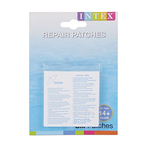 Intex 59631NP Pool reparatiepleisters - 6 stuks - transparant - 19 x 15 x 13 cm,transparant