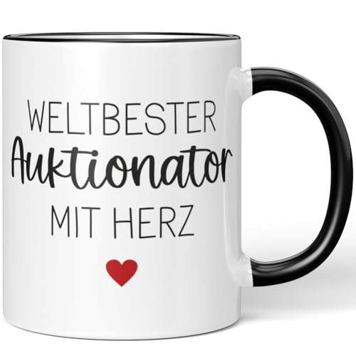 JUNIWORDS Tasse, Weltbester Auktionator, Schwarz (6669646)