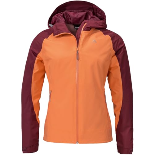 Schöffel Damen Jacket Wamberg L Regenjacke, Dark Burgundy