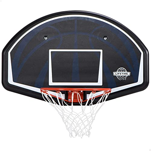 Lifetime Basketball Backboard Dallas Wandmontage 44 Zoll Basketballkorb mit Netz Basketball Backboard für Kinder Basketballbrett inklusive Korb und Netz Basketballring Indoor Outdoor