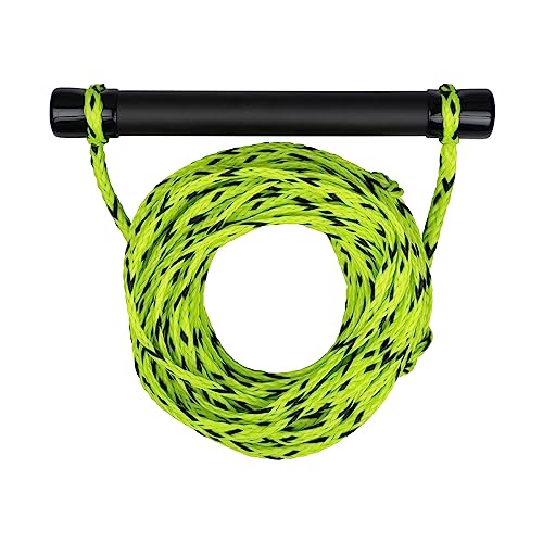 Mesle Wasserski & Wakeboard Leine Set, schwimmfähig, Soft-Griff Hantel, Länge 18,3 m, schwimmend, Zug-Seil Wassersport Schleppleine, inkl Rope Keeper