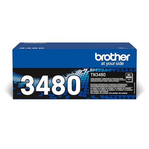 Brother Original Tonerkassette schwarz (für Brother HL-L5000DN, HL-L5100DN, HL-L5100DNT, HL-L5100DNTT, HL-L5200DW, DCP-L5500DN, MFC-L5700DN, MFC-L5750DW) TN3480