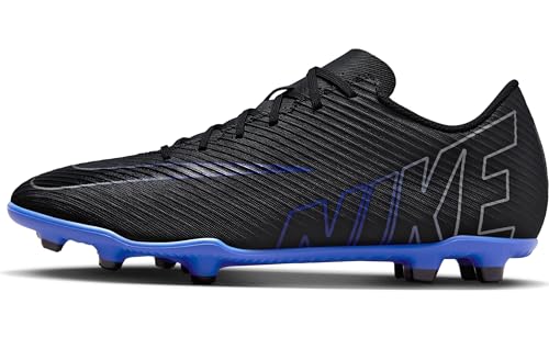 Nike Herren Vapor 15 Club Fg/Mg Fussballschuh, Black/Chrome-Hyper R, 47.5 EU