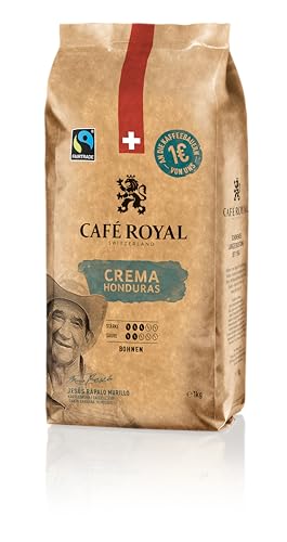 Café Royal Honduras Crema Kaffeebohnen 1kg - Intensität 3/5 - 100% Arabica Fairtrade