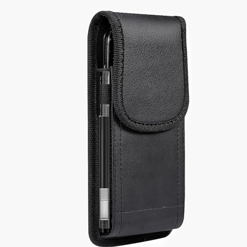 Baiyian Handy Gürteltasche mit Gürtelclip Halfter Handytasche Gürtel für Samsung Galaxy A15 A34 A25 A23 A22 A14 A53 Pro Xiaomi Redmi Note 13 12 Motorola Moto g42 g54 iPhone 14 15 Pro Max - Schwarz