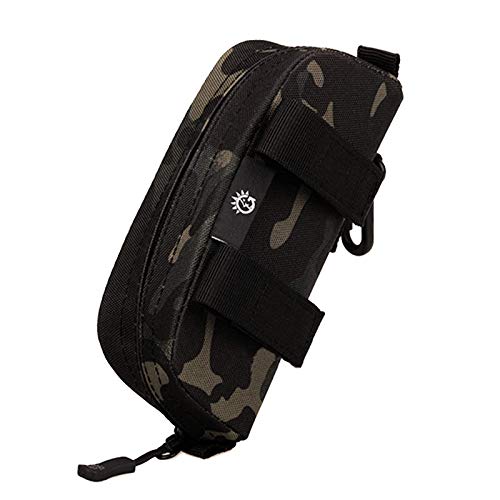 Selighting Taktisch Brillenetui Brillenbox Molle Brille Etui für Sonnenbrillen Fahrradbrillen (Camouflage Schwarz)