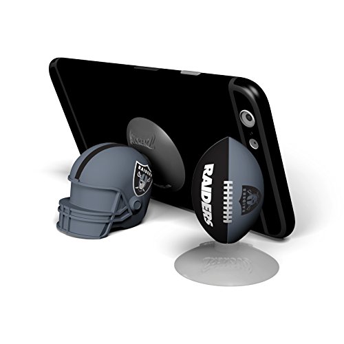 NFL Sports Suckerz Oakland Raiders Football & Helmet Phone Stand