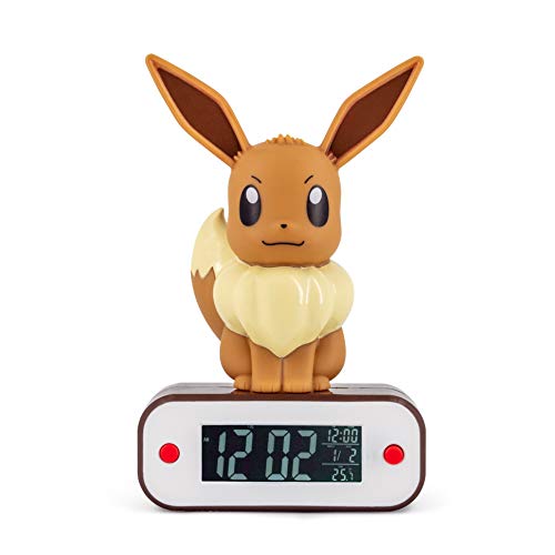 TEKNOFUN 811370 Pokémon Evoli LED Lampe Wecker