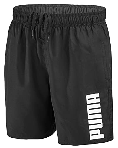 PUMA Herren Badehose Badeshorts Summer Deluxe Swim Shorts - New Black - Gr. M